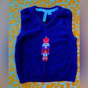 3T Janie Jack nutcracker knit vest
